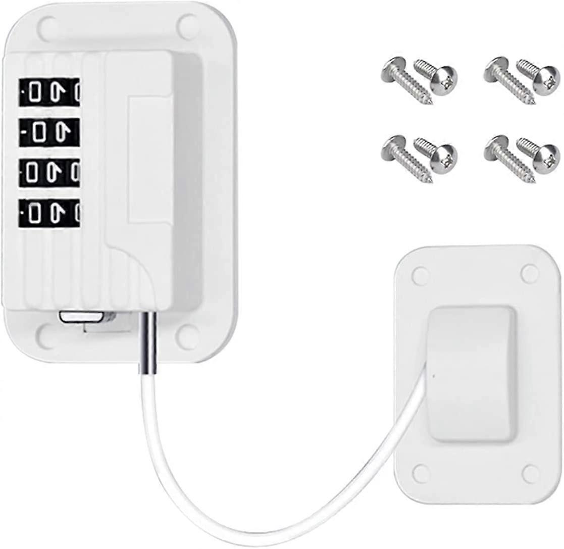 Child Window Safety,File Cabinet Window with Password with Screw,White