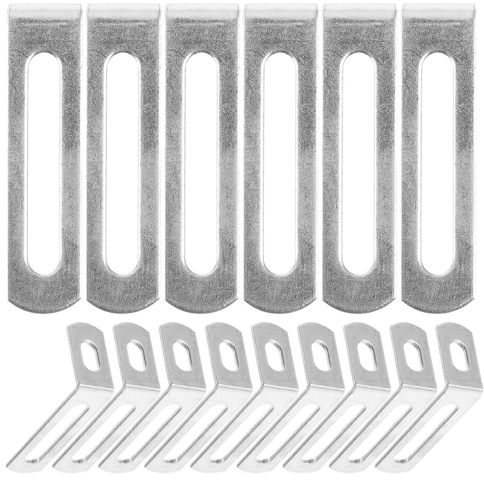 20pcs Corner Brackets Slotted Hole Corner Braces Right Angle Brackets Heavy Duty L Brackets
