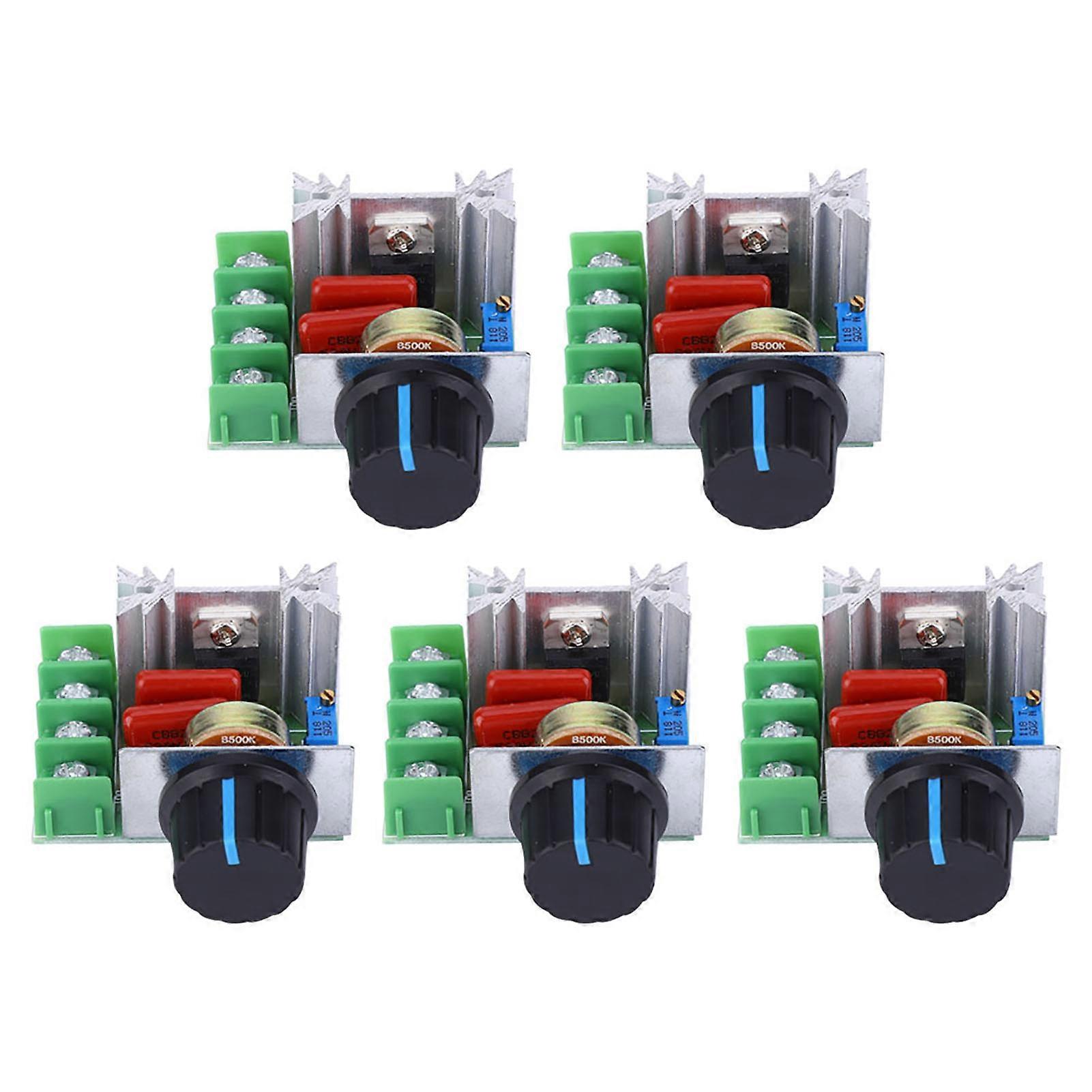 5 Pcs Motor Speed Controller 50~220V AC 220V PWM Variable Speed