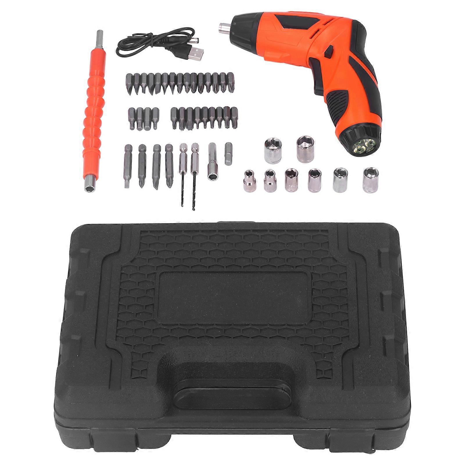 Electric Screwdriver Set Foldable USB Lithium Battery Rechargeable Screwdriver with Bits 4.2V