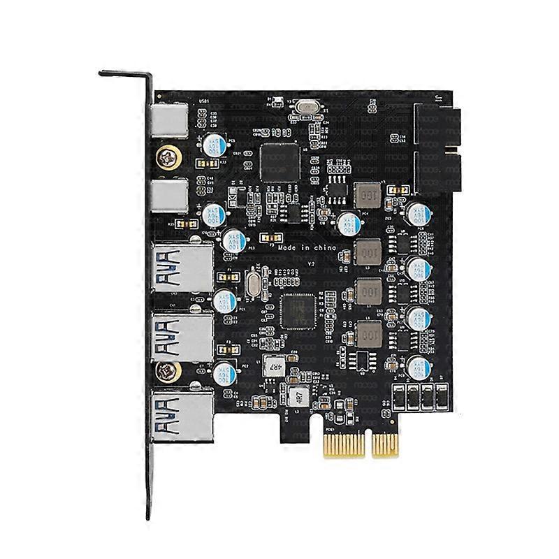 PCI-E USB-C HUB Adapter Card PCIE to Type C USB3.0 Expansion High Current Chip