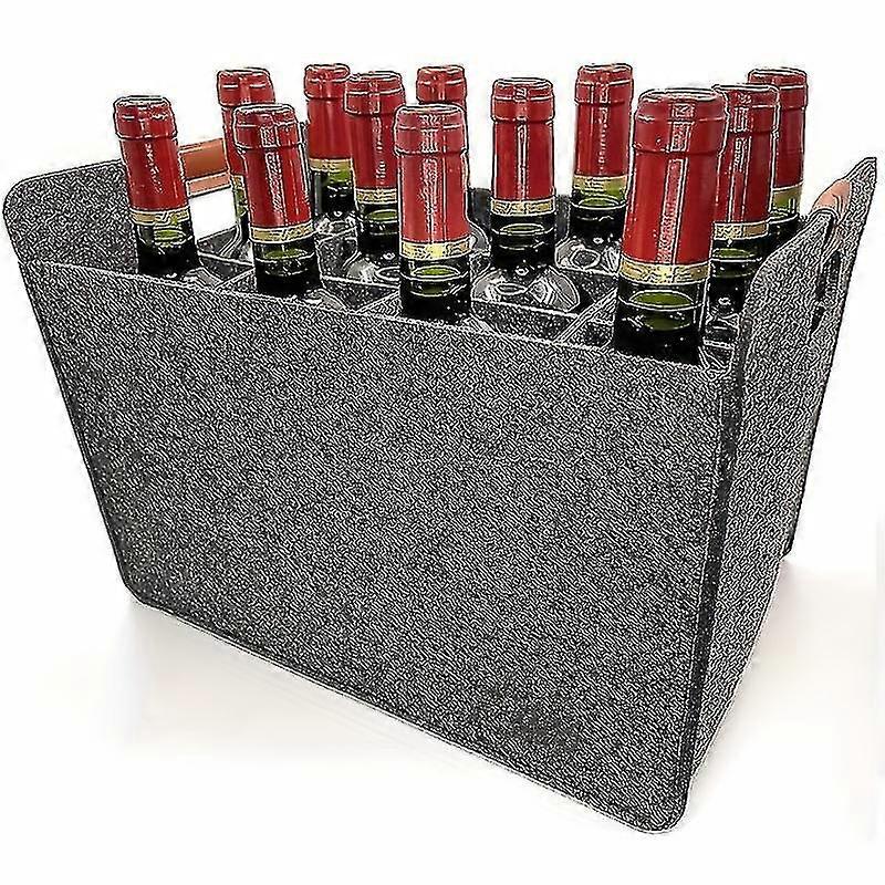 Bottles Wine Tote Bag, Felt Insulated Padded Wine Bag, Reusable Wine Bag For Wine Bottle Travel, Camping And Picnic