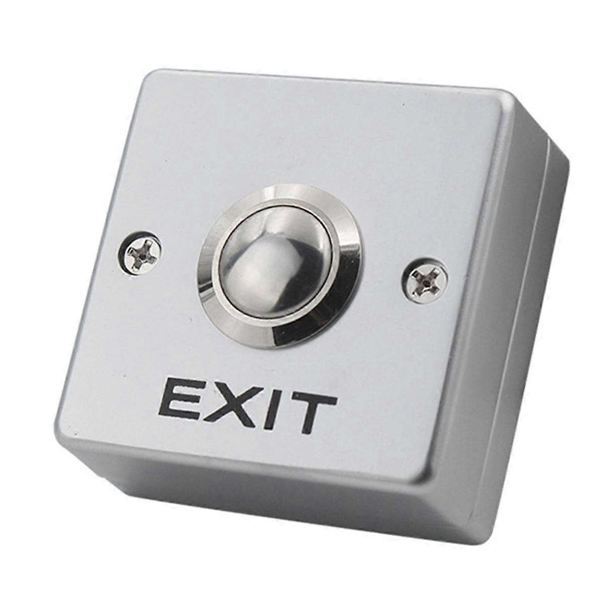Mini Access Control Switch with Bottom Box Normally Open Self-Reset Exit Button for Access Control