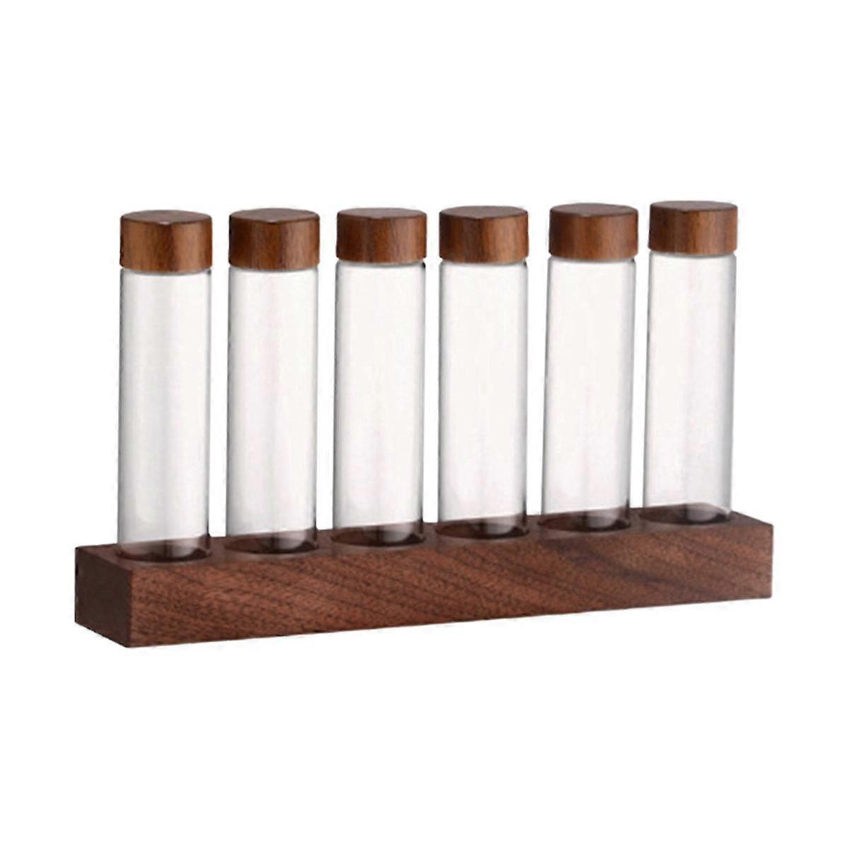 Glass Test Tube Display Stand Tools Single Tube Storage Coffee Bean Dispensing Bottle Coffee Sealed