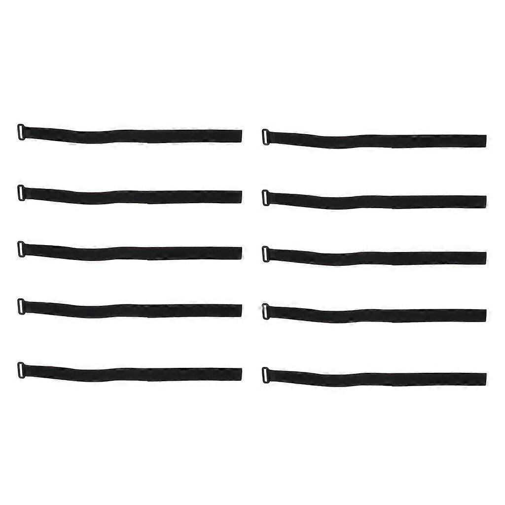 10 Pcs Backpack Luggage Straps Cable Ties Fastener Hook and Loop 20500 mm