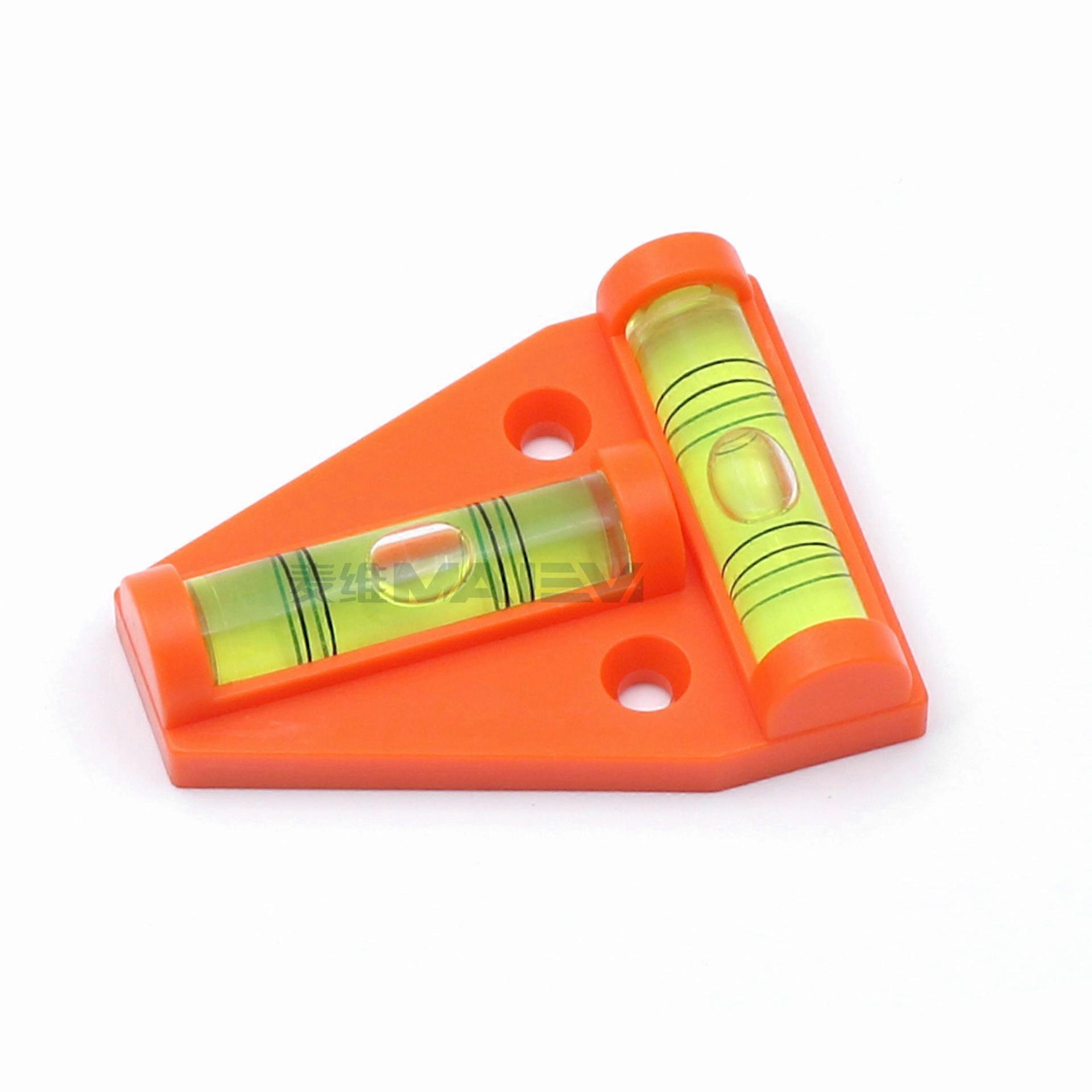 T - Horizontal Magnetic Bubble Strip Level 2D Leveler Mini Horizontal Bubble Strip Mounting Hole
