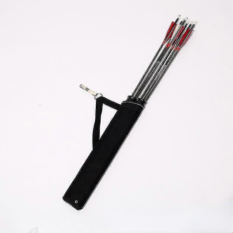 القوس والسهم الرماية حقيبة مزدوجة جعبة الخصر أسفل جعبة 2 الأنابيب المحمولة جعبة اللوازم الرياضية