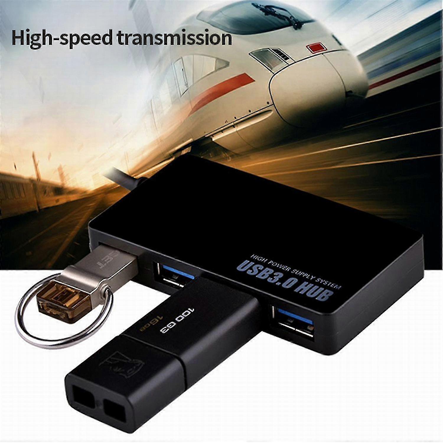 Usb3.0 Hub Extender Usb External Adapter 4-port Pc Adapter Ultra-thin 30cm Cable