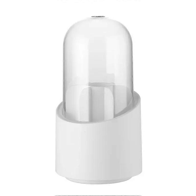 QY7155 Rotatable Makeup Brushes Dustproof Storage Bucket