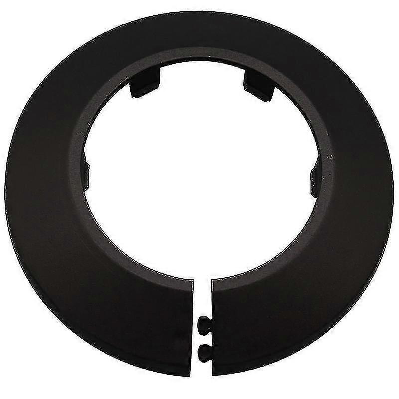 10pcs أنبوب غطاء الديكور 16/43/50mm PP البلاستيك أنابيب المياه Escutcheon أسود