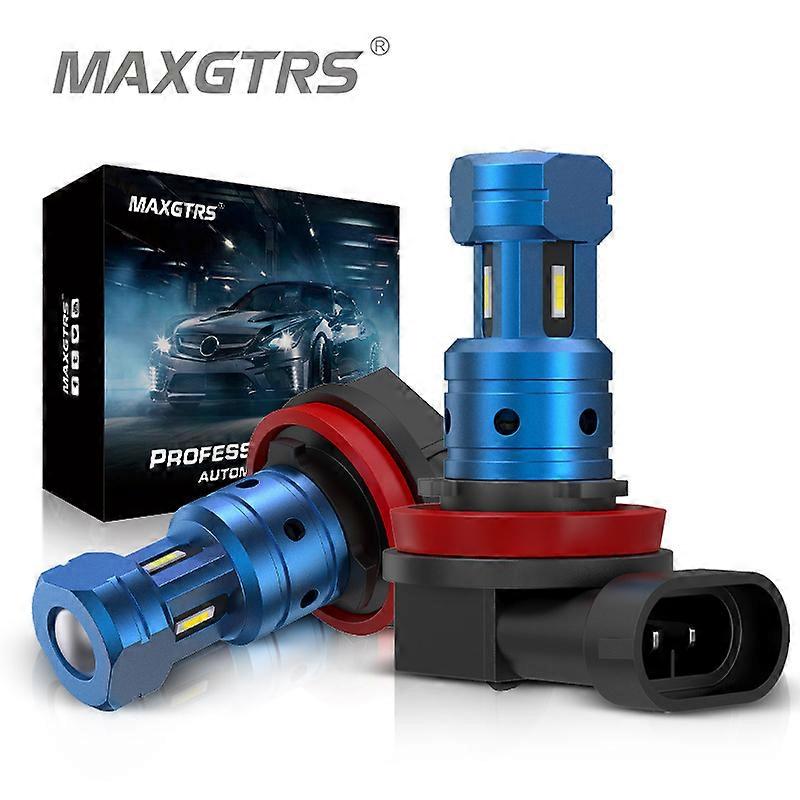2X H11 LED Fog Light Bulbs H8 H9 H16 JP 9005 9006 LED CSP 6000k White/3000k Golden Yellow 12V DRL Car Daytime Running Auto Lamp