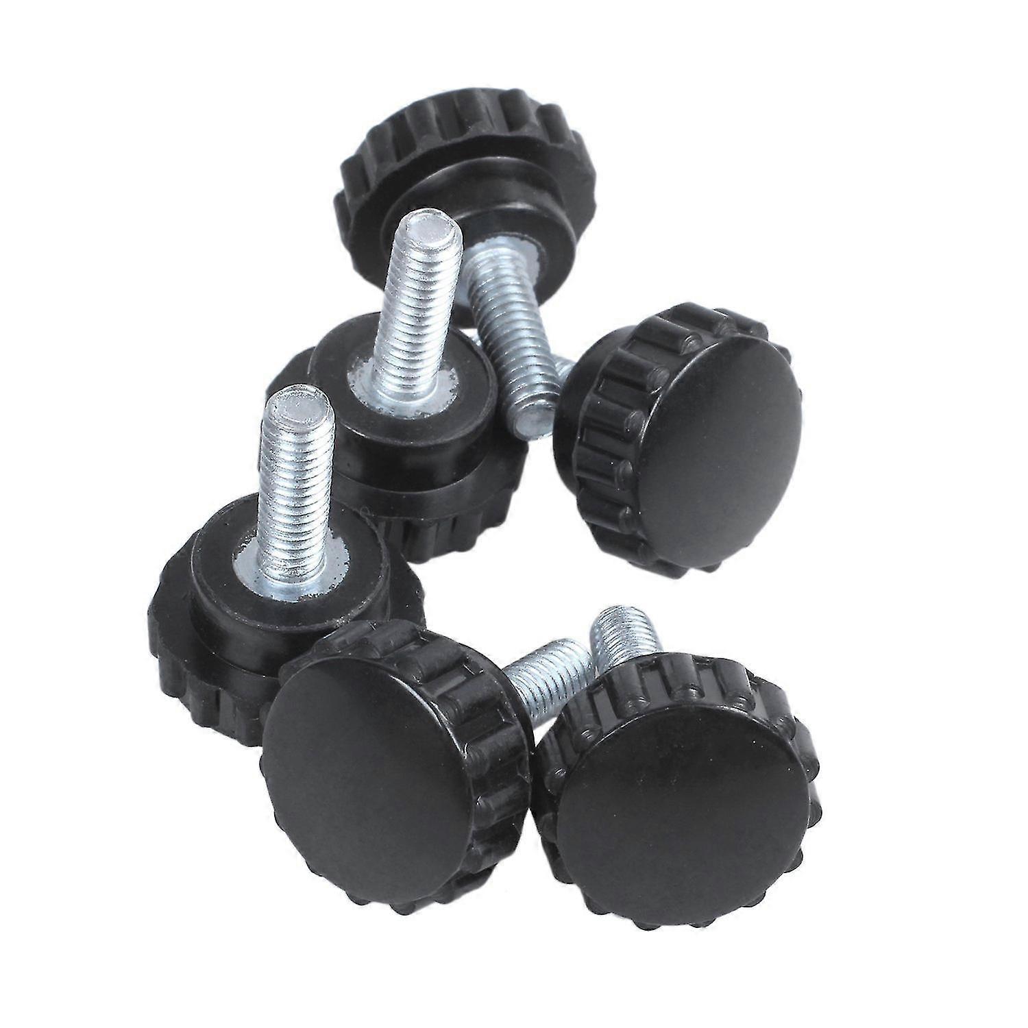 6 Pcs M4x10 Threaded Knurled Thumbscrew Grip Knobs Thumb Screw Banmo