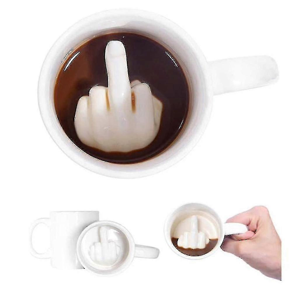 Thumbs Up Ceramic Mug Ceramic Mug Middle Finger Coffee Cup