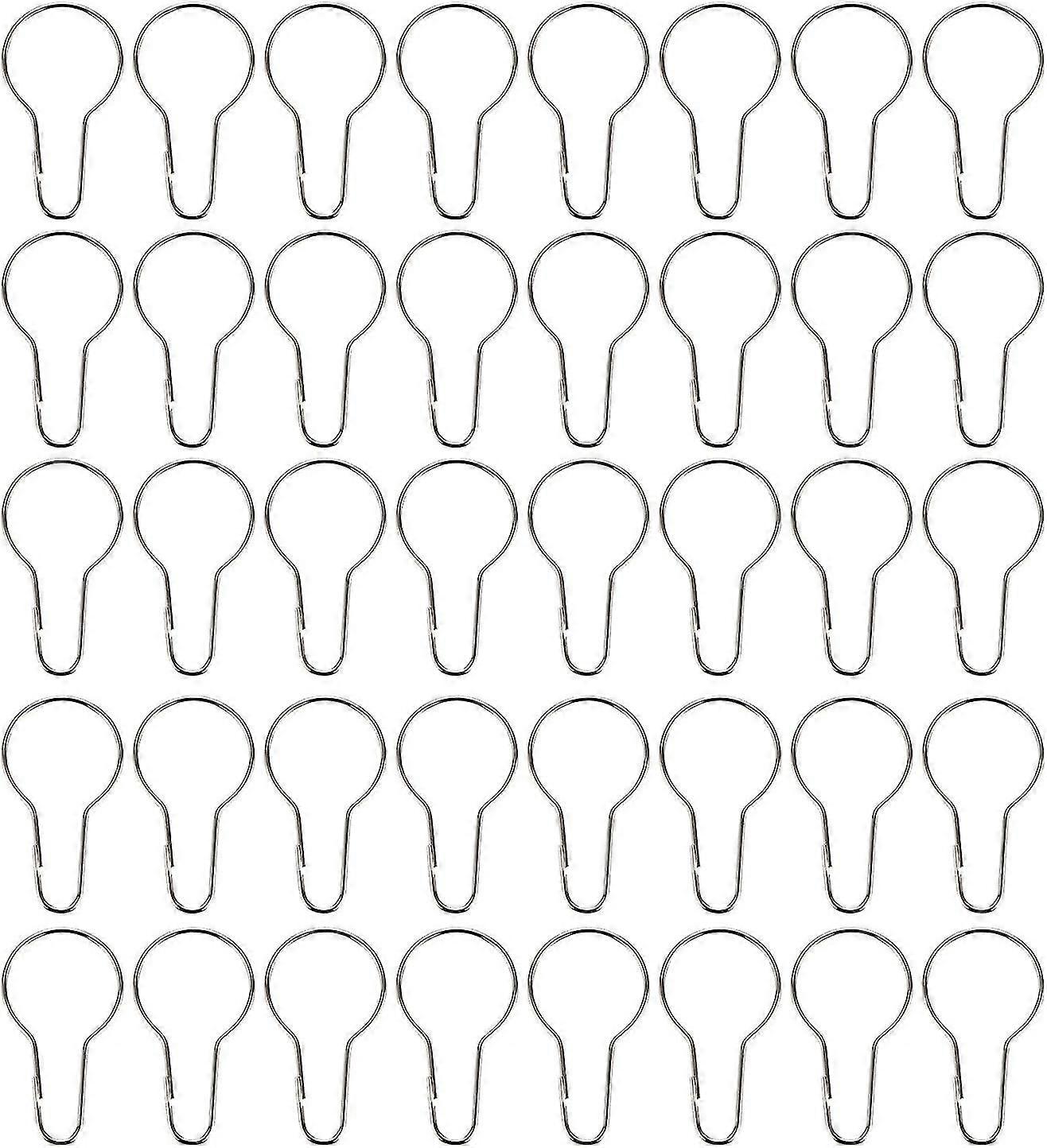 40 Pack Shower Curtain Ring Hanging Hooks for Sorting and Organizing