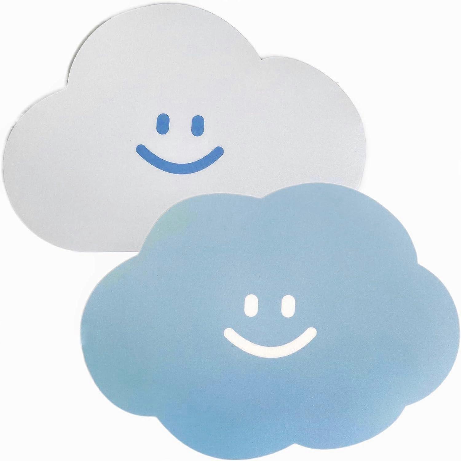 Mouse Pad Cute Cloud 2 Pack, Non-Slip Rubber Base Personalized Computer Mouse Mat