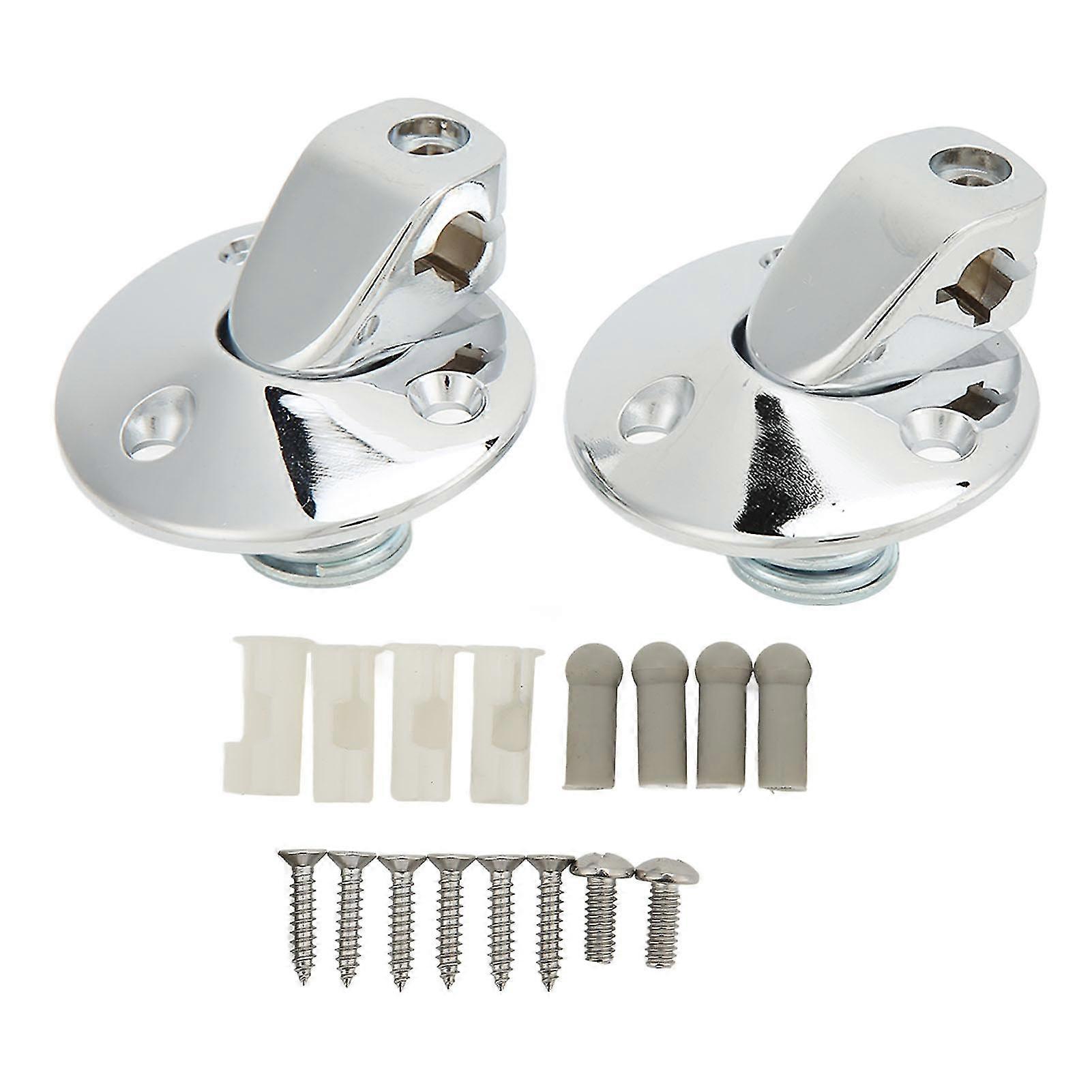 1967-1969 Camaro Chrome Plated Sun Visor Support Brackets with Screw Bushing Replacement