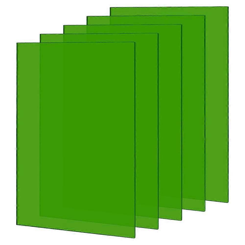 Acrylic Plate Acrylic Sheet for Craft Projects Signs DIY Projects Rectangle Green 300x200x3mm