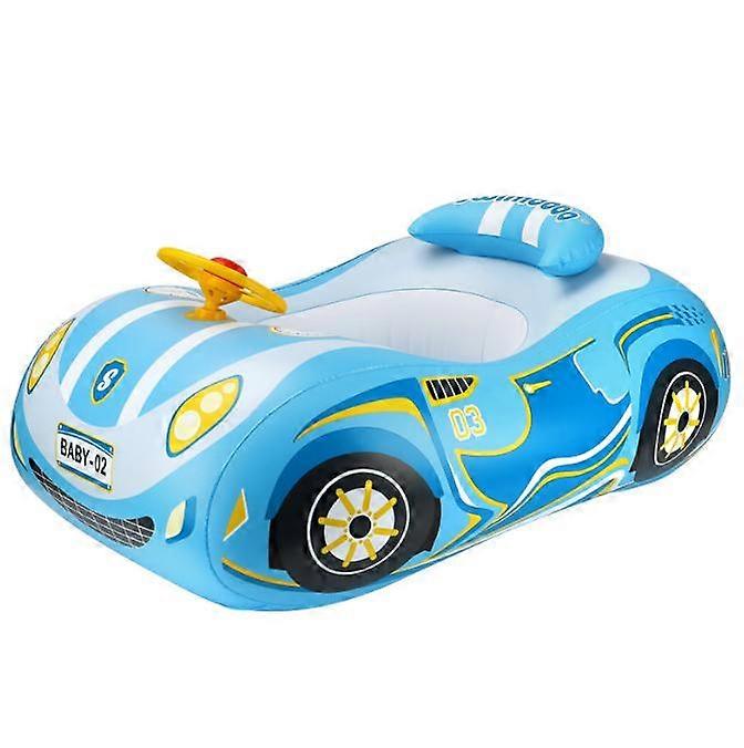 Kids Car Swimming Seat Float Ring Inflatable Infant Floating For Summer Swim with Canopy