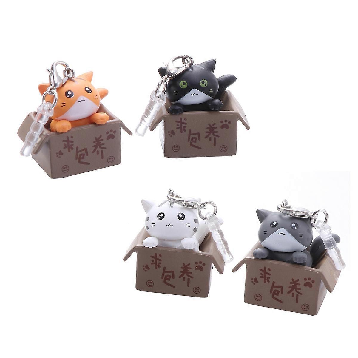 1PCS Silicone Kitty Design Dust Plug USB Port Plug Charger Port Protector in Common Use for Laptop Cat in Boxes(Random Color)