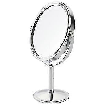 Pivoting Tabletop Mirror With 10x Magnification, Chrome-plated