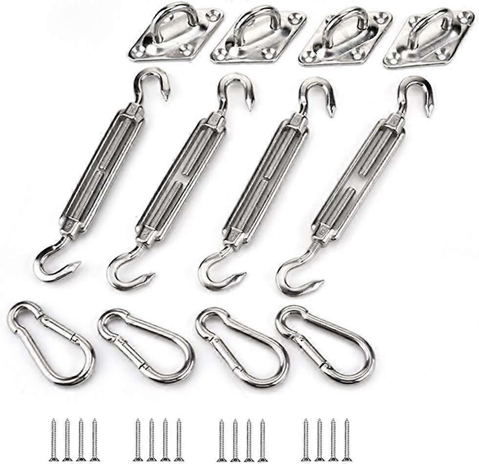 Shade Sail Fixing Kit, Stainless Steel Sun Shade Sail Fixing Kit Sun Shade Sail Fixing Accessories(M5)