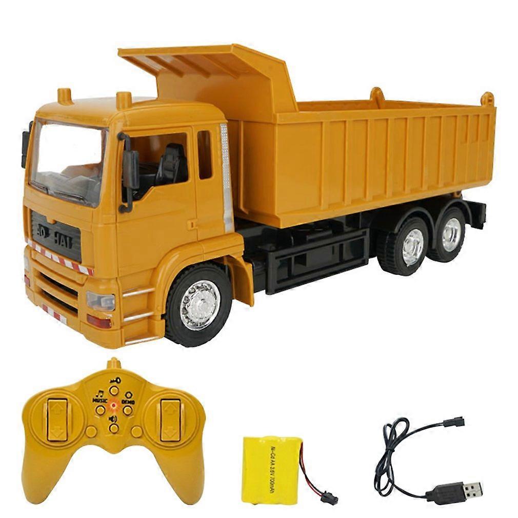 RC Truck RC Excavator 2.4G Radio Controlled Car Caterpillar Tractor Model Engineering Car Digging Soil Sound Toys For Boys