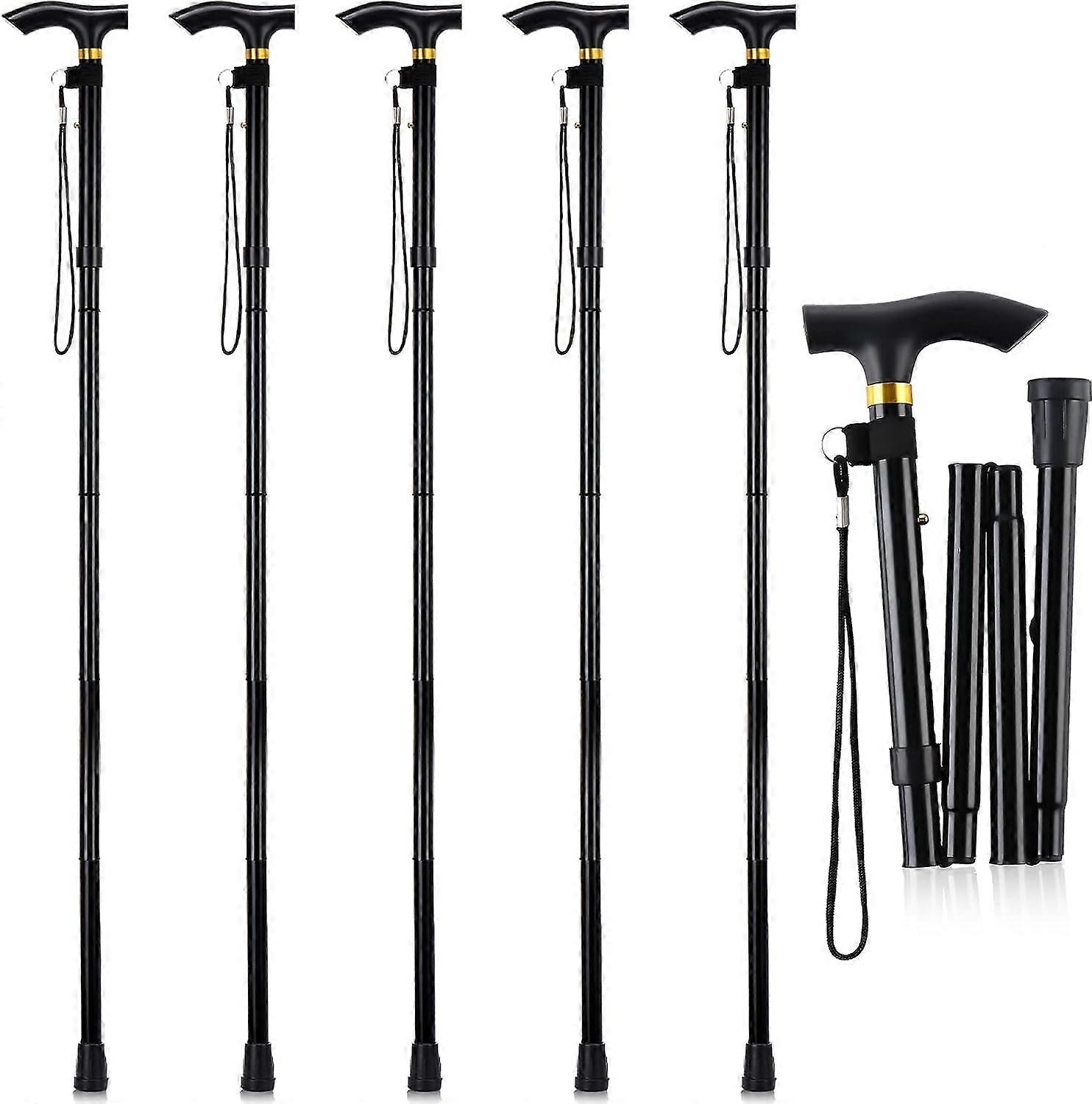 Lightweight Foldable Walking Stick - Adjustable Height