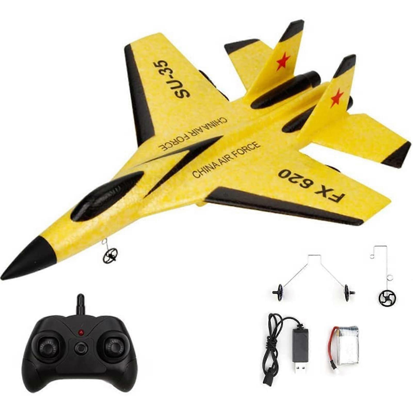 2023 New RC Plane, 2CH Remote Control Airplane, Hobby RC Glider, Ready & Easy to Fly for Beginners, RC Aircraft Jet with Luminous Strip