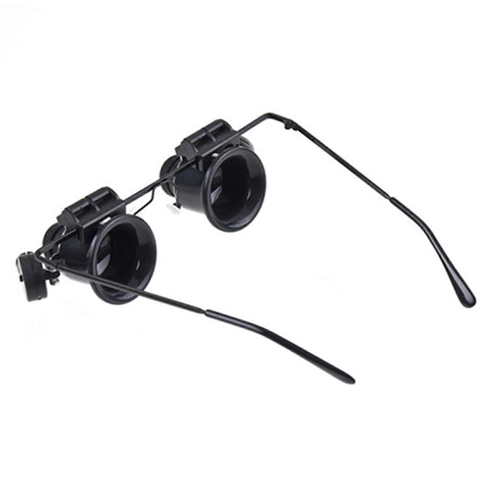 Magnifier Head-mounted LED 20X Adjustable Magnifying Glass for Collecting JIKAIX