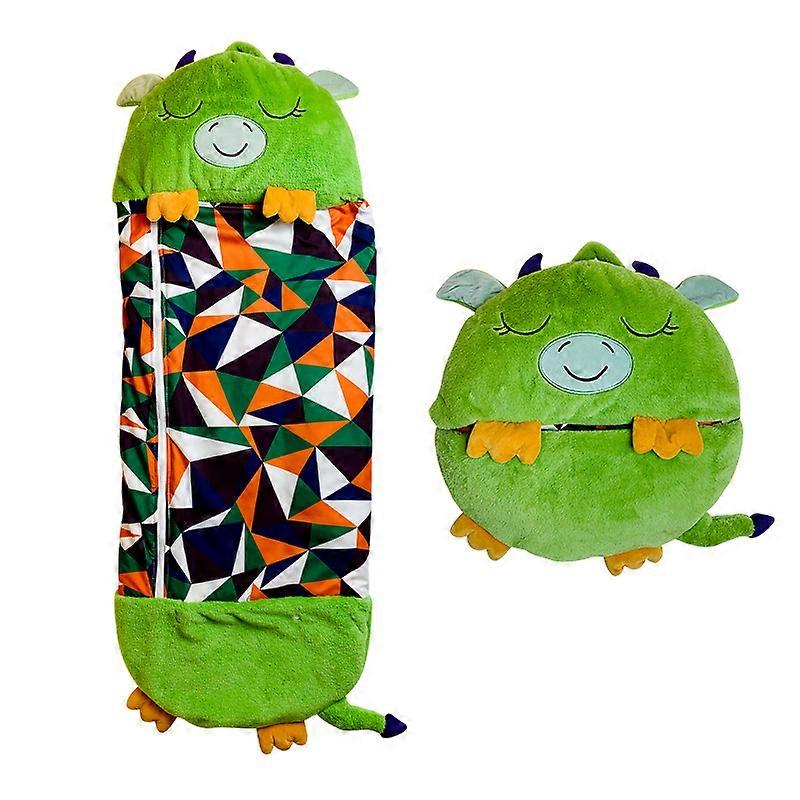 Children's Sleeping Bag Folding Pillow Cartoon Animal Pattern Blanket