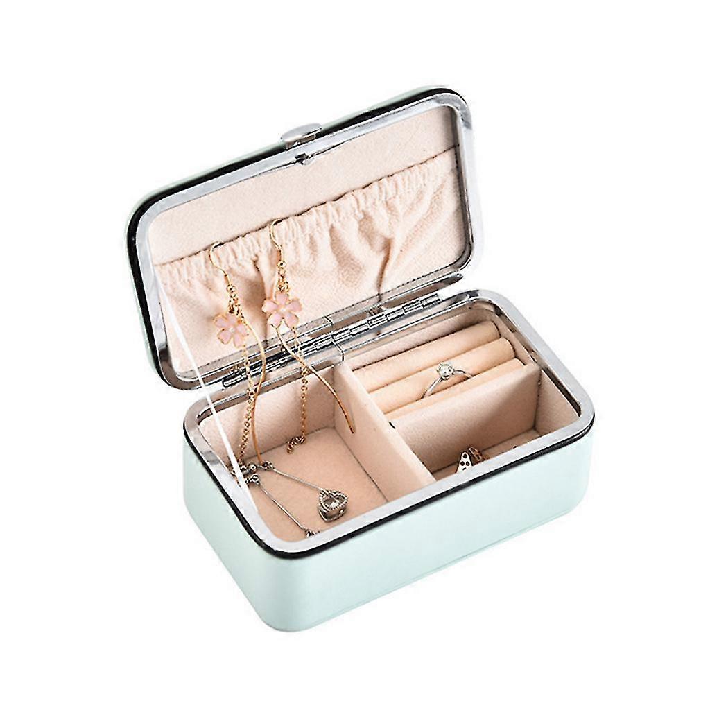 Multi-function Jewelry Organizer Display Case Portable Grids Storage Box
