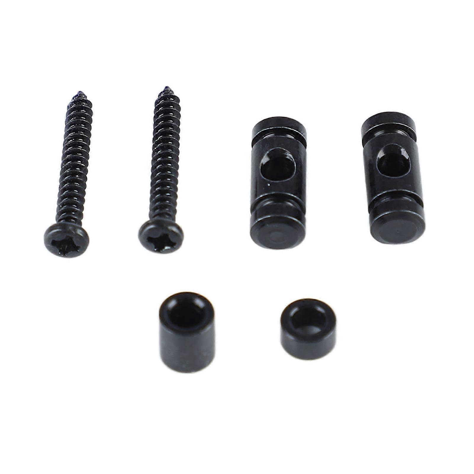 Guitar Roller String Tree Guide Retainer Metal Electric Guitar String Guide Retainer Replacement Black