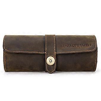 Watch Roll Travel für Gehäuse für 3 Uhren Aufbewahrungsanzeige Watch Box Reisegeschenke