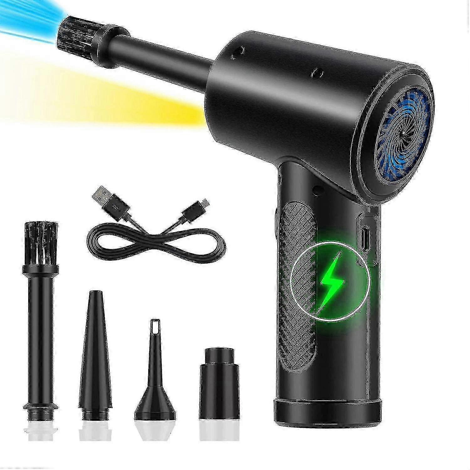 Compressed Air Duster Canned Air Electric Cordless Air Duster Computer Keyboard Cleaner,powerful 51 - JA