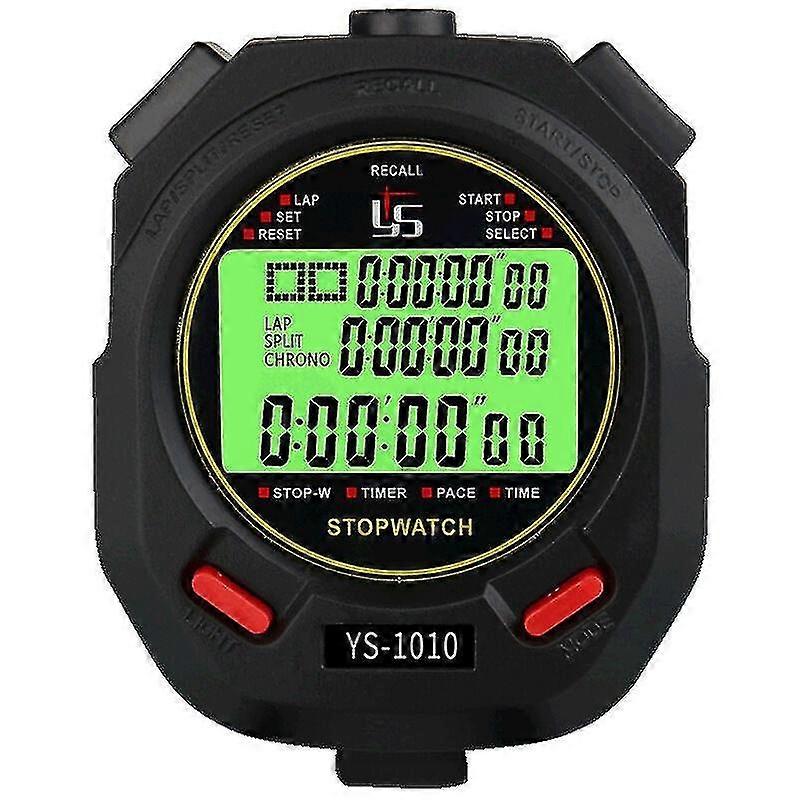 Stopwatch With Mute And Light Function, Luminous Electronic Stopwatch Professional Training Stopwatc