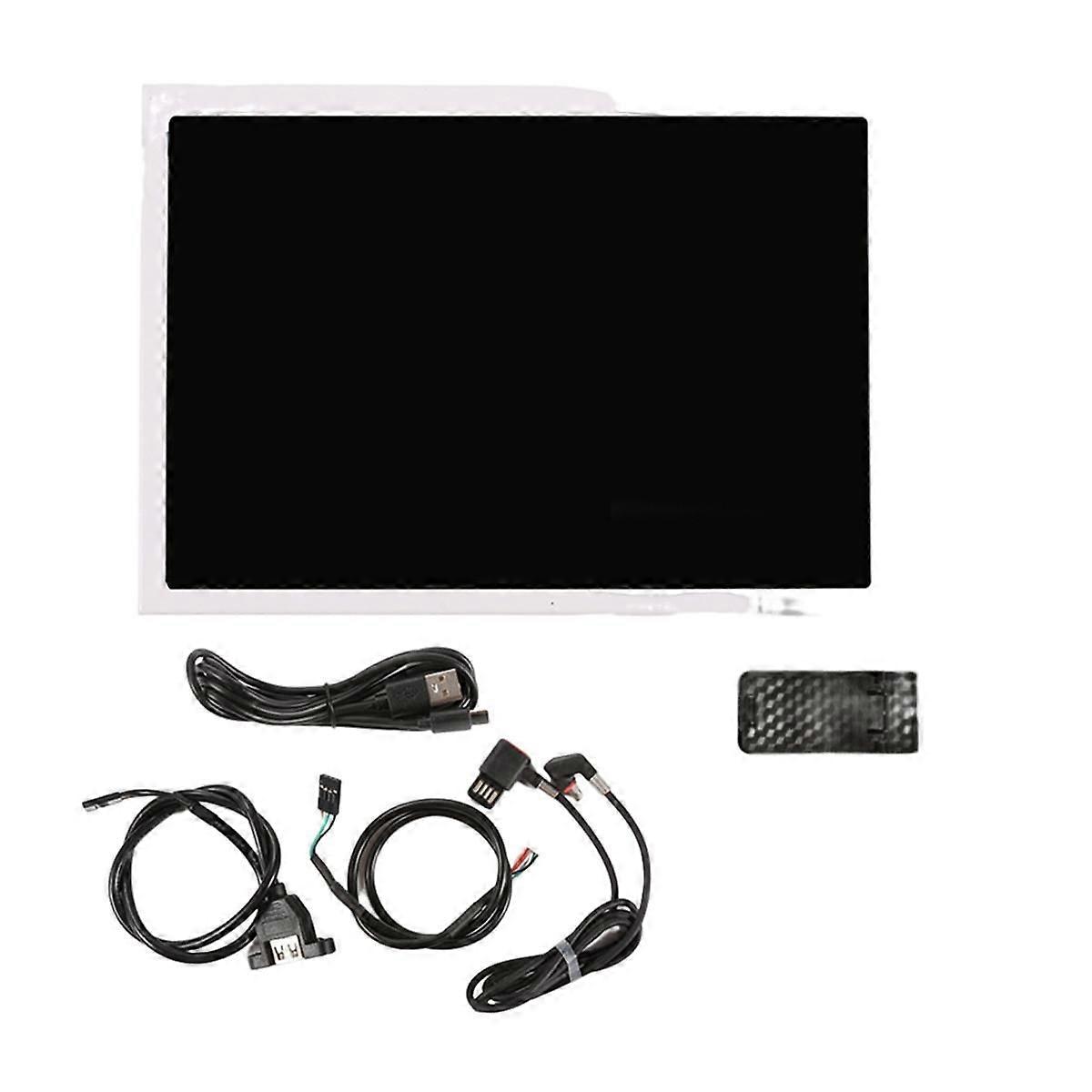 3.5 Inches IPS Type-C Sub Screen Case USB Case Sub Screen AIDA64 Free Computer Monitoring Multi-Function Sub Screen,A