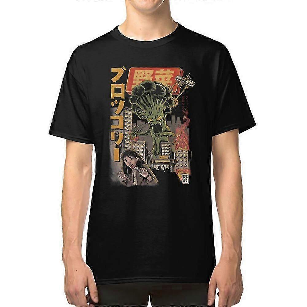 Tricou Broccozilla Black Version Design retro