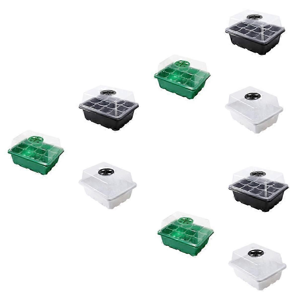 Seedling Tray, Cell Humidity Adjustable Seed Starting Kit With Dome And Base, Greenhouse Germination Growth Tray