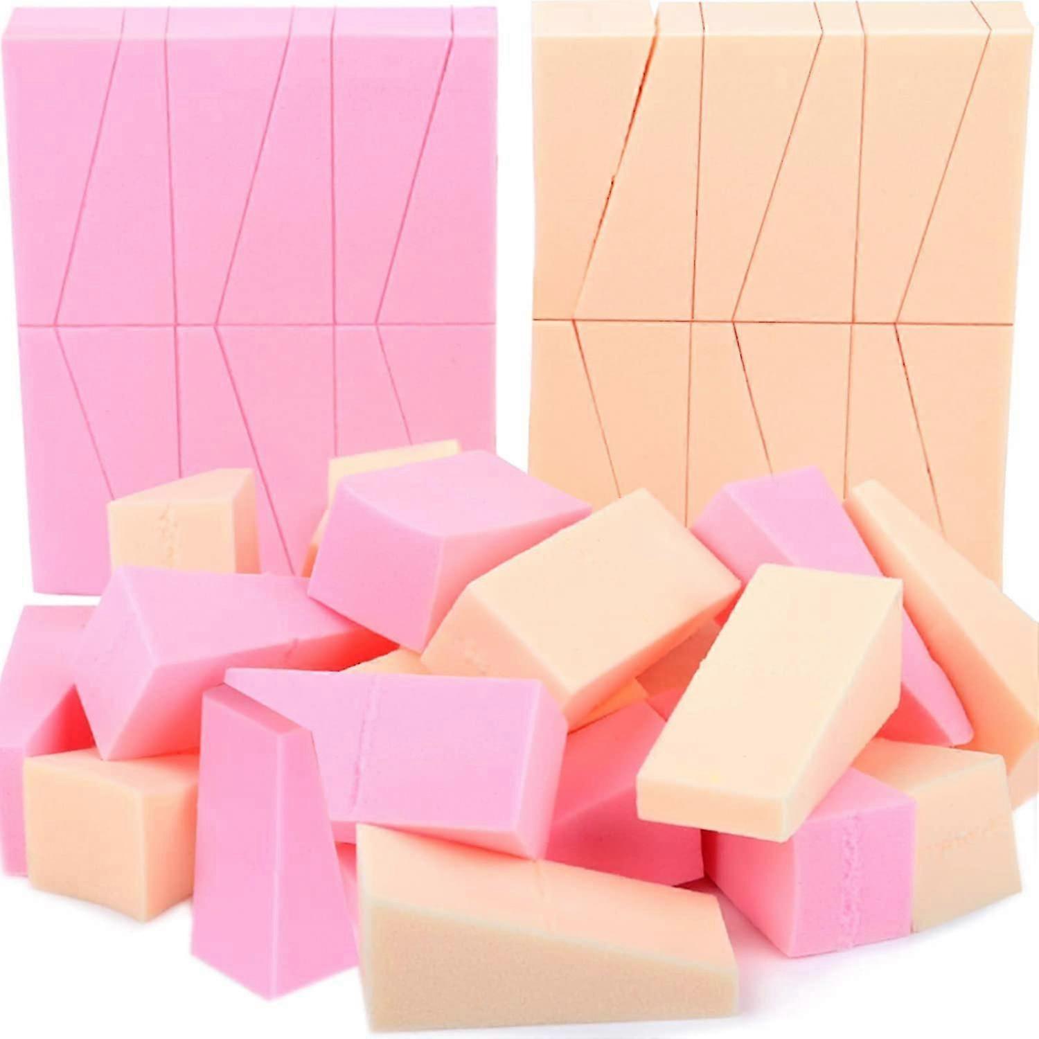 48 Pieces Makeup Sponge Blender For F Curve Blending, Latex Free, Small Wedge Shaped Smooth Apply Beauty Sponge Applior For Liquid Cream Foundat,1471