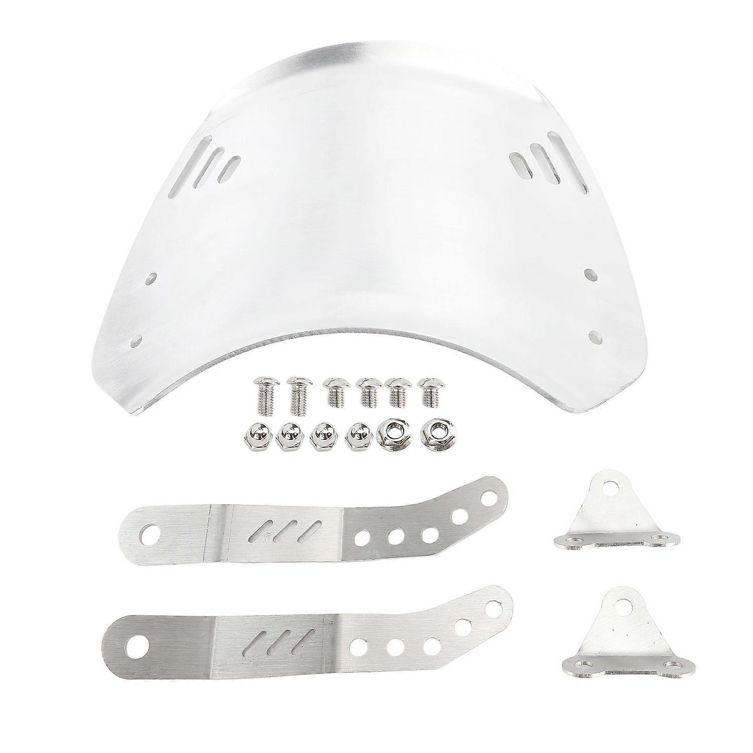 Motorcycle Windshield with Bracket Aluminum Windproof Waterproof Universal Fit Front Flyscreen for 6
