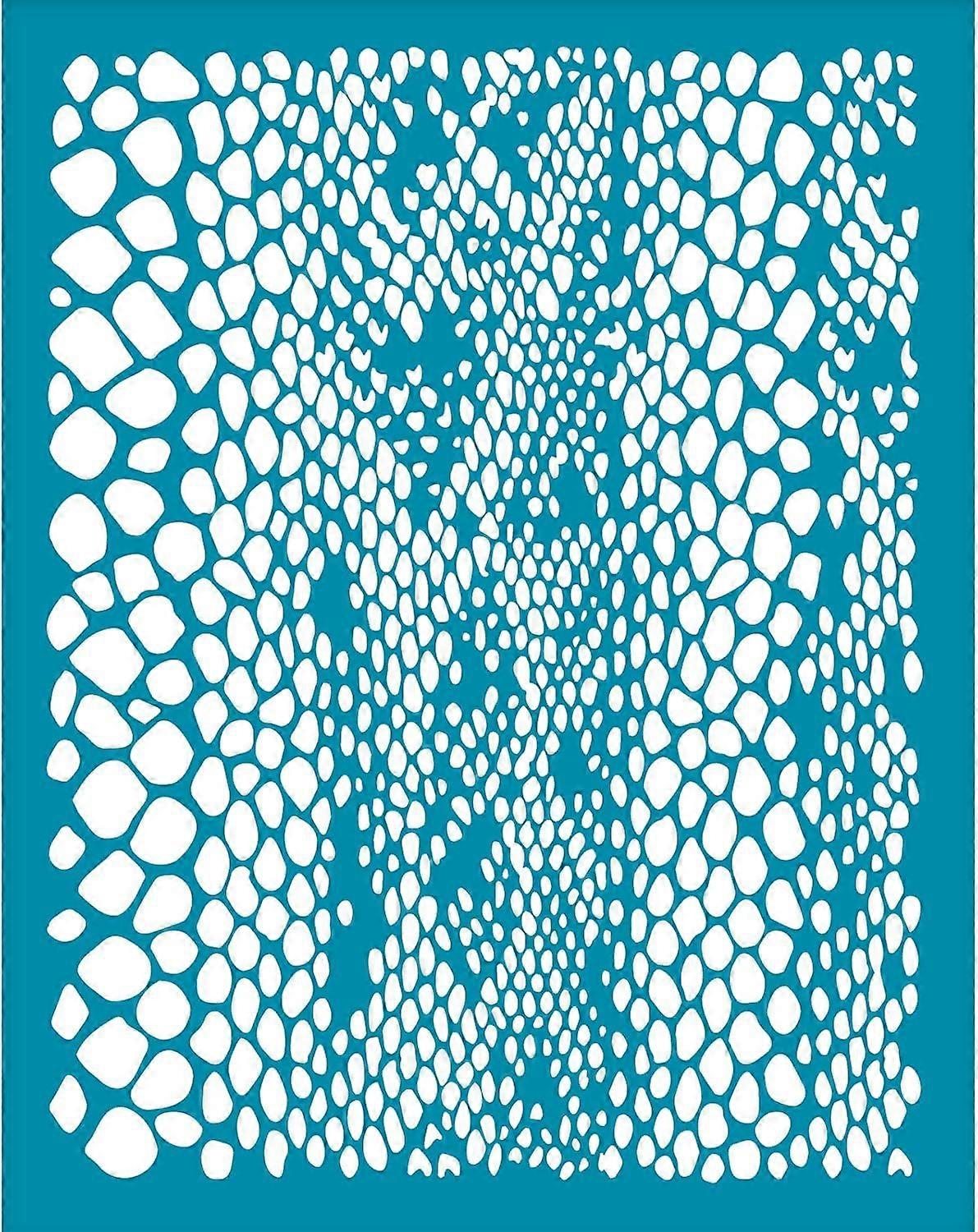 4x5Inch Snakeskin Silk Screen Stencil for Polymer Clay Snake Print Stencil Clay Stencils Silk Screen Printing Stencils Animal Print Mesh Transfer for 