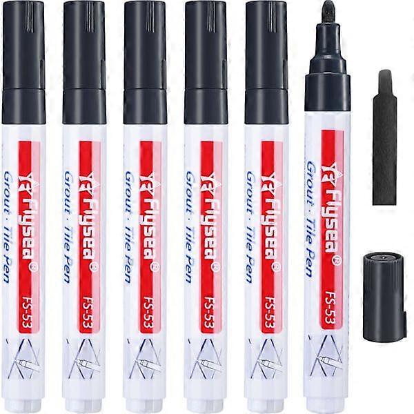 6 pcs seam pens - black