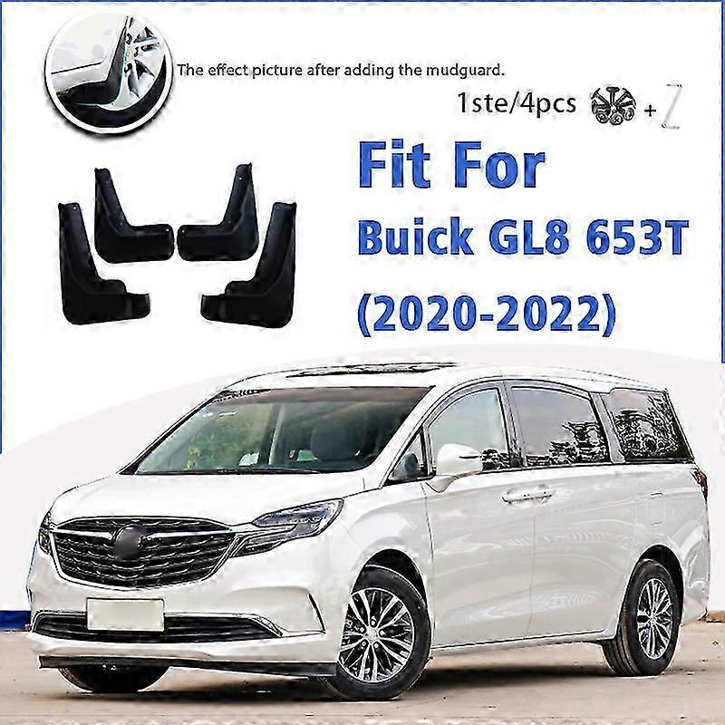Excellent Mudguard For Buick GL8 652T 653T 2020-2021 Front Rear 4pcs Mudflaps Mudguards Car Accessories Auto Styline Splash Guard Fender