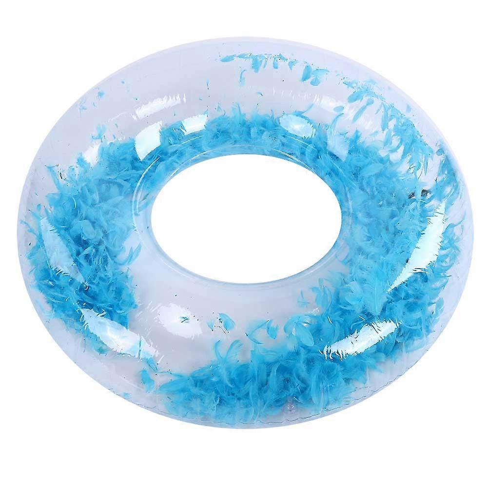 Anello di nuoto gonfiabile Piscina d'acqua Cerchio Anello galleggiante Piuma Decor (92 cm / 36 pollici)