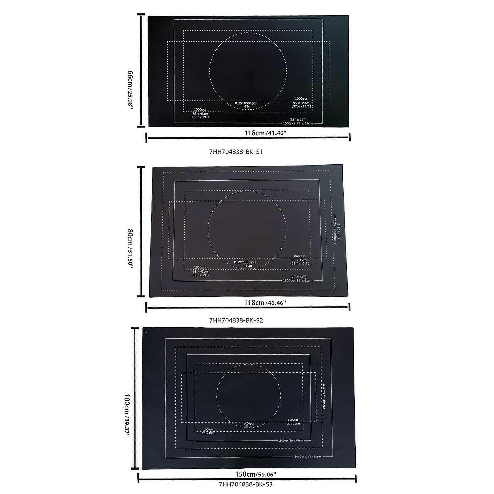 Jigsaw Puzzle Roll Mat Up to 1500/2000/3000pcs Large Puzzle Saver Organizer Felt Puzzle Storage Blanket Accessories  Gray 3000pcs set