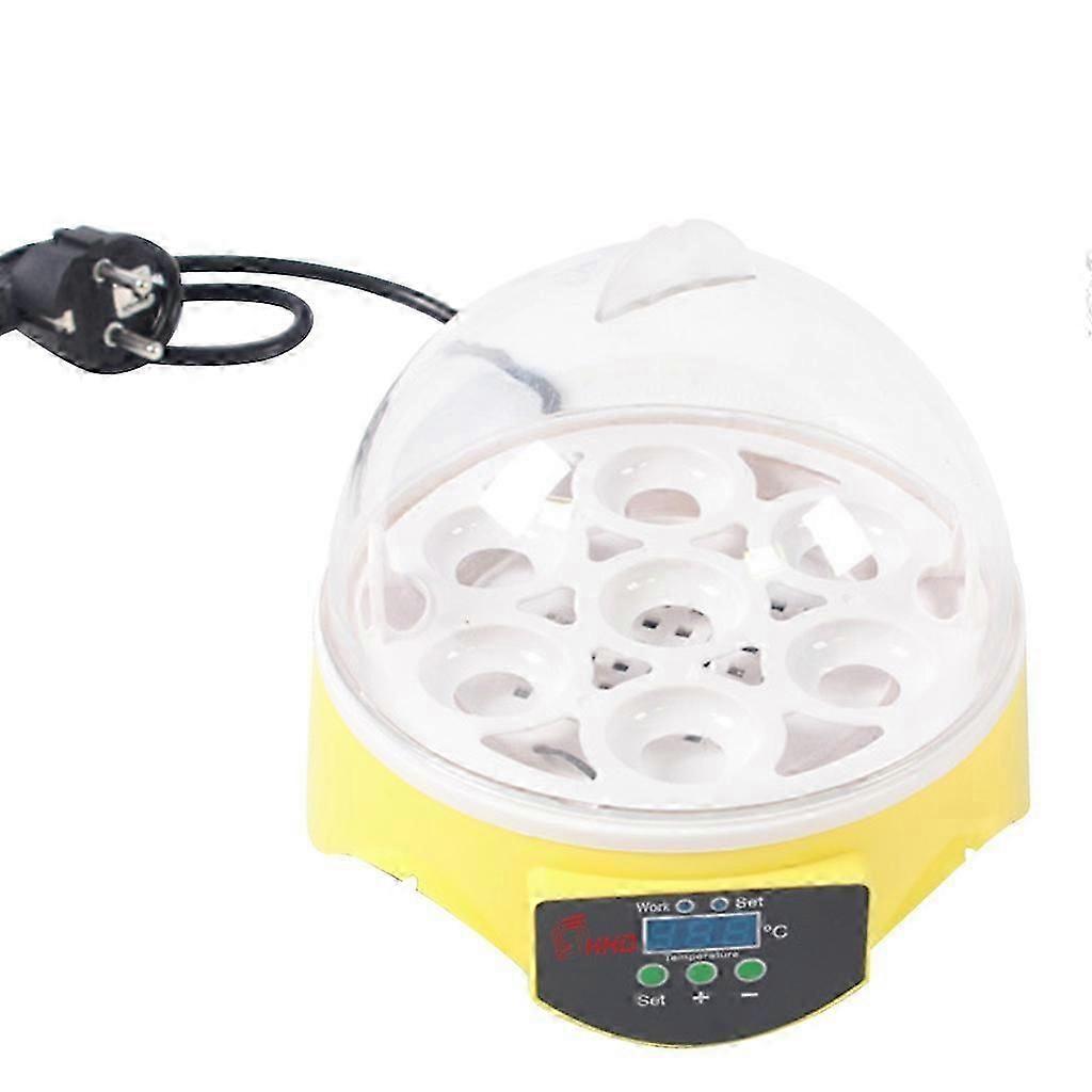 7 Eggs Incubator Mini Brooder Digital Display Temperature Adjustbale for Chicken