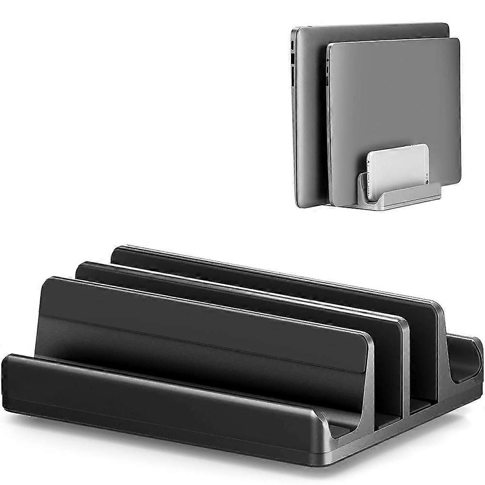 Laptop Stand, Double-Slot, Adjustable, Aluminum