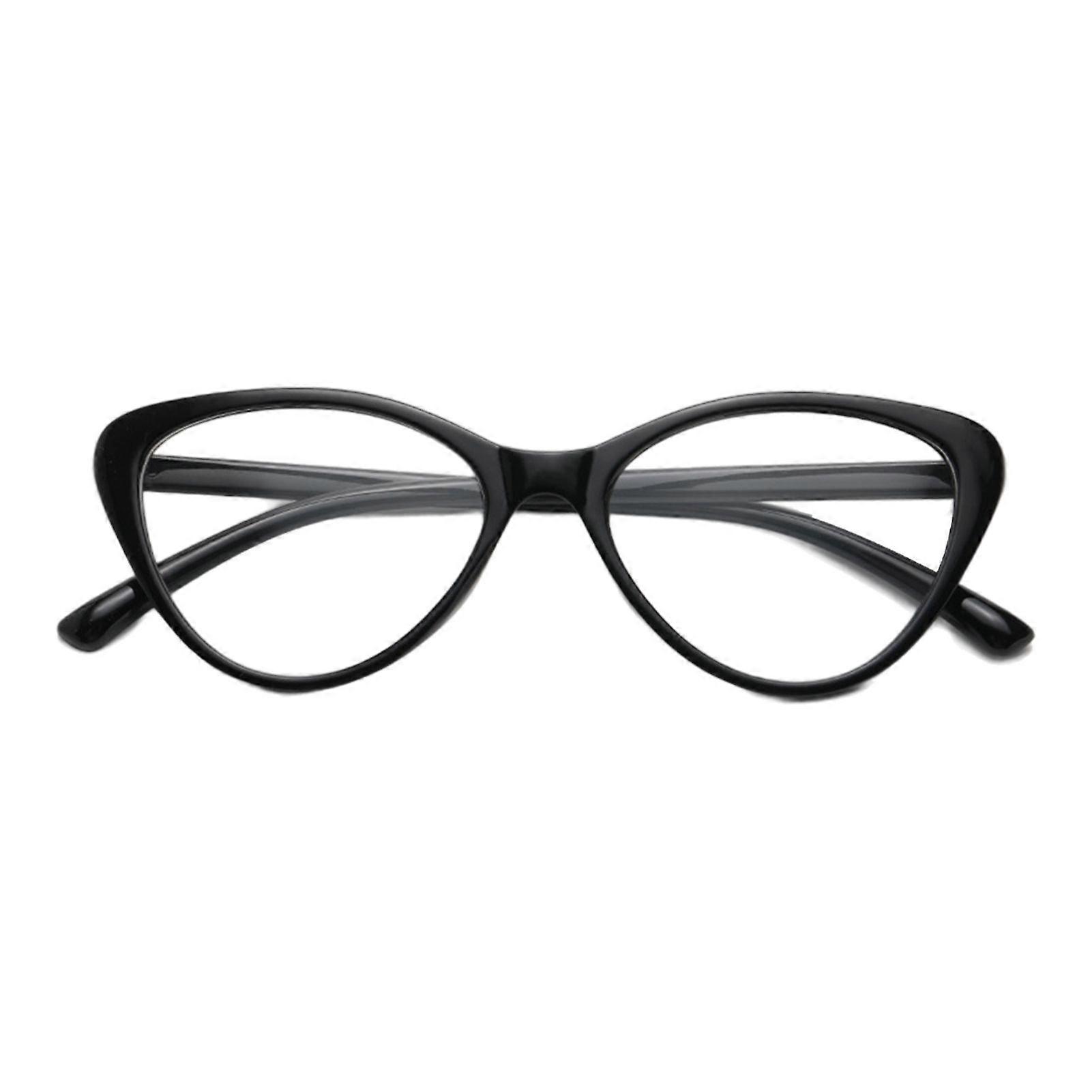 Blue Light Blocking Glasses Unisex Clear View Kitty Eye Shape Frame Strong Hinge Smooth Transparent with Rim Eye Protection Clear Bluelight Glasses Sp