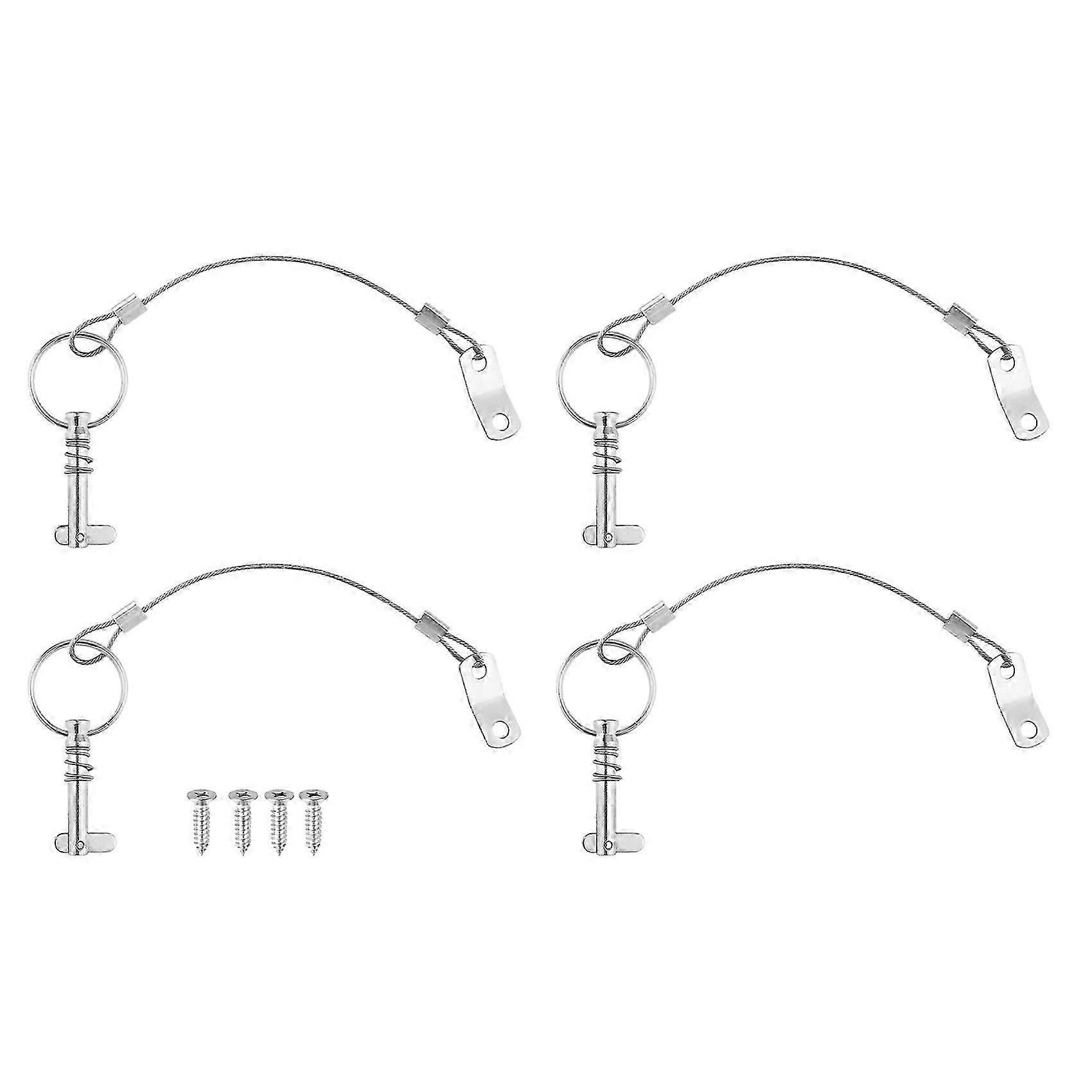 Quick Release Pin 4 PIECES of Quick Release Pin Diameter Drop Cam Spring Steel Bimini Top Pin