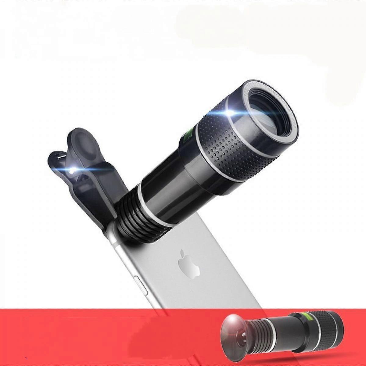 Universal 20x Zoom Tele Handy Objektiv Extern mit Clips